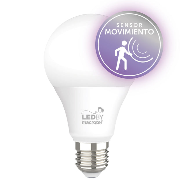 FOCO A60 CON SENSOR DE MOVIMIENTO 7W