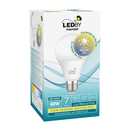 FOCO CON SENSOR DÍA/NOCHE 7W LEDBY