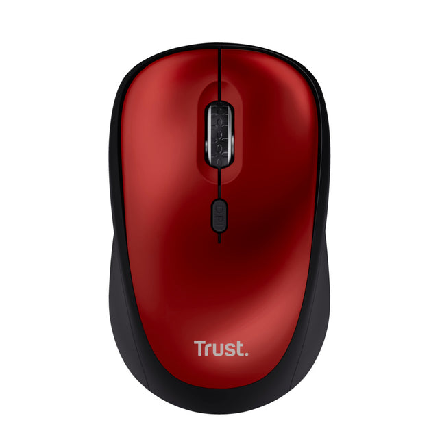 Mouse Inalambrico Yvi+  Eco Rojo TRUST