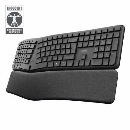 Teclado Ergonómico KEYRA Español TRUST