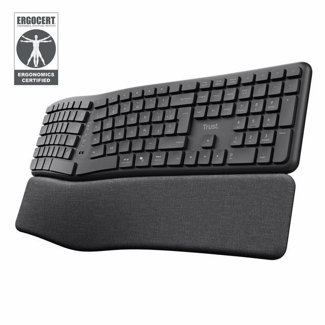 Teclado Ergonómico KEYRA Español TRUST