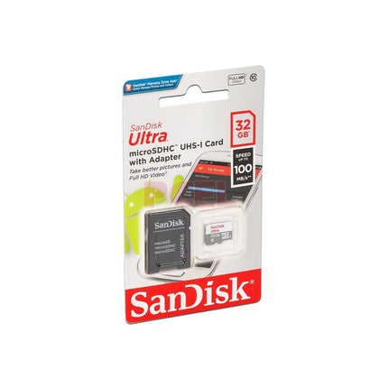 Tarjeta SanDisk Ultra microSDHC UHS-I con Adaptador 32