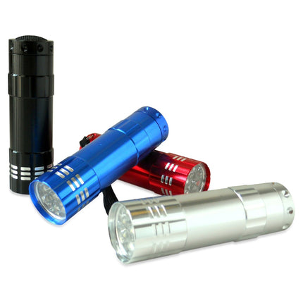 Pack 4 linternas con 9 LED Macrotel