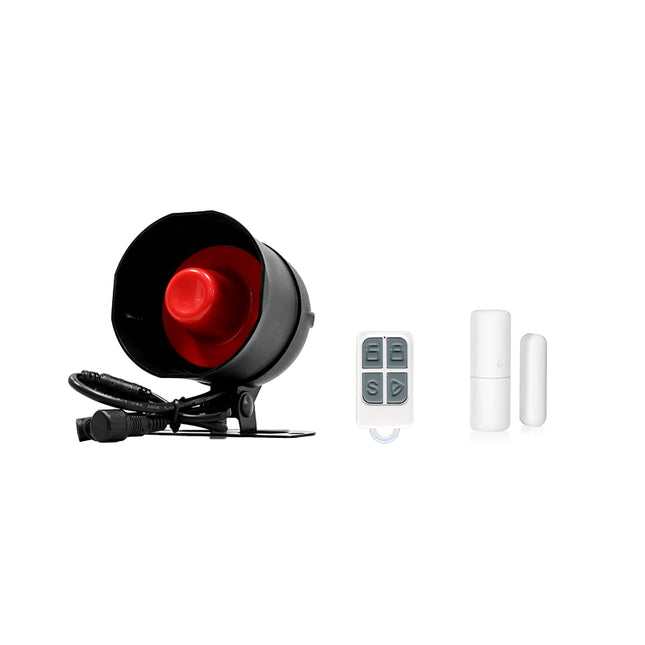 Sirena inalambrica exterior c/sensor y control SISTEMA TUYA House safe