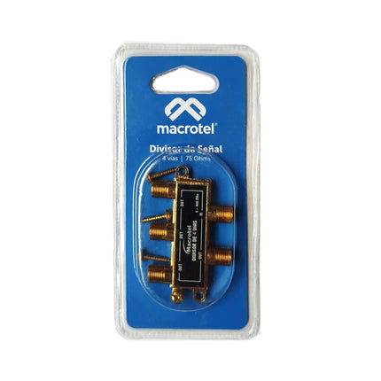 Divisor De Señal De 4 Salidas De 75 Ohm Macrotel