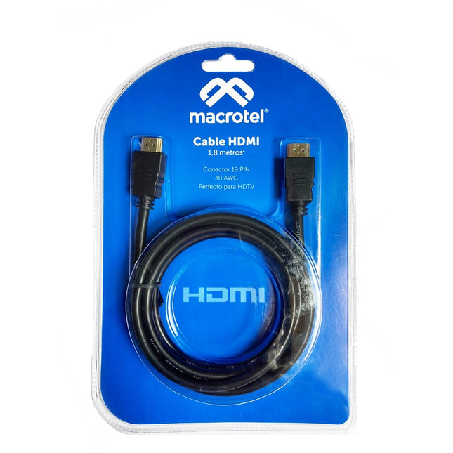Cable HDMI 1.8mts Macrotel