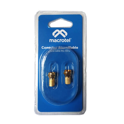 Conectores atornillables RG-59 Gold x 2 und