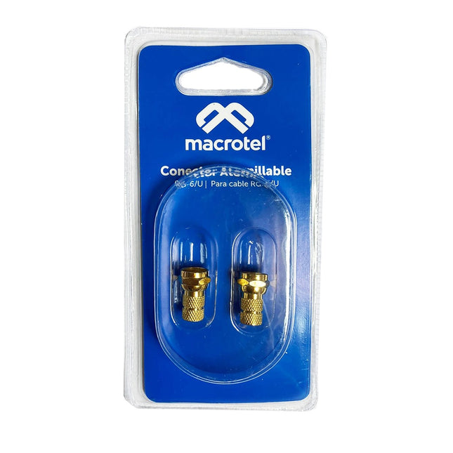 Conectores Atornillables RG-6 Gold  x 2 und