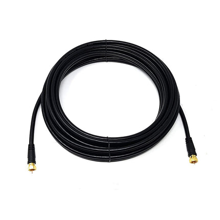Cable Coaxial RG6 Negro c/ Terminal 15 Mts