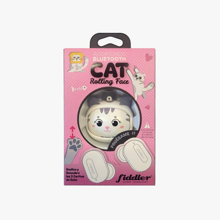 Audífono Bluetooth Cat Kawaii Rolling Face