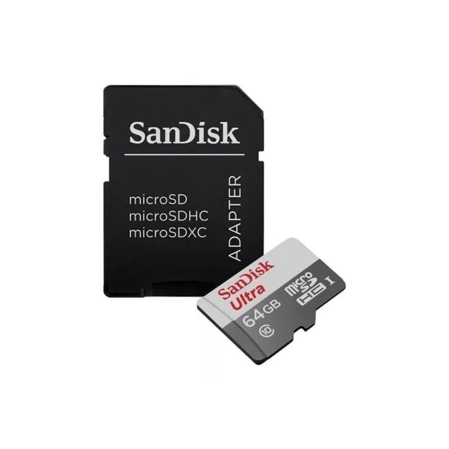 Tarjeta SanDisk Ultra microSDXC UHS-I con Adaptador 64