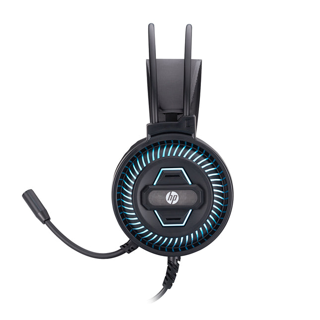 Audífono con luces Led HP USB con micrófono