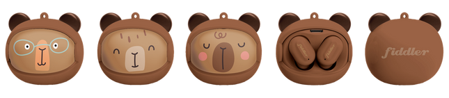 Audífono Bluetooth Rolling Face Capibara 4-5hrs c/micrófono