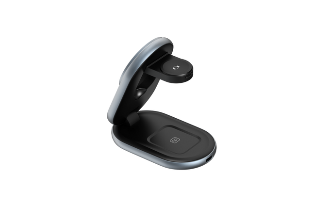 Soporte de carga 3 en 1 Energizer para iPhone, AirPods y Smartwatch