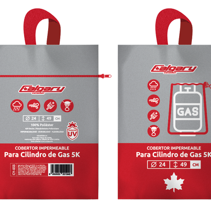 COBERTOR IMPERMEABLE PARA CILINDRO DE GAS 5K