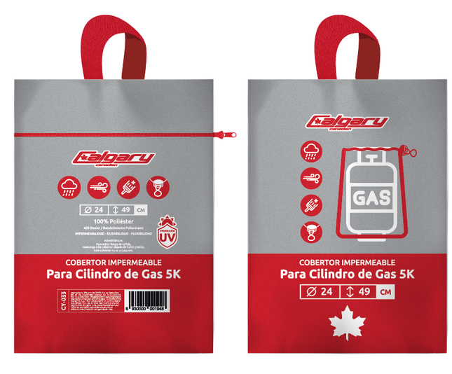 COBERTOR IMPERMEABLE PARA CILINDRO DE GAS 5K
