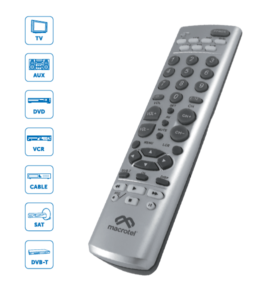 Control Remoto Universal Macrotel c