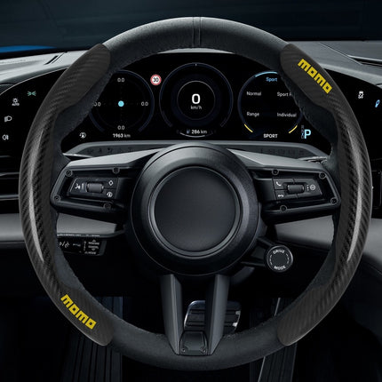 Grips para volante negro de fibra de carbon MOMO