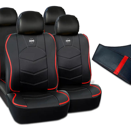 Kit Cubreasientos  PVC 10pzas  + Cubrevolante MOMO