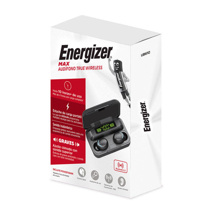 Audífonos TWS BT Estuche Power Bank Energizer