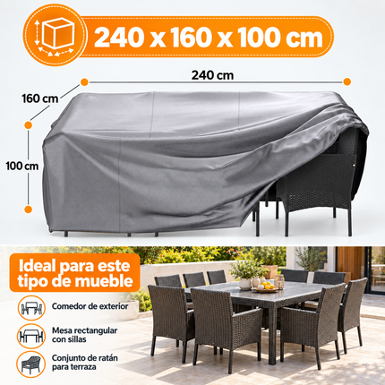 Cobertor Impermeable para Muebles de Jardín Talla L Calgary