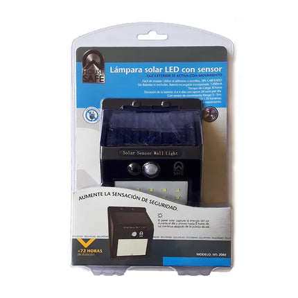 Lámpara solar con sensor y luz exterior HOUSE SAFE