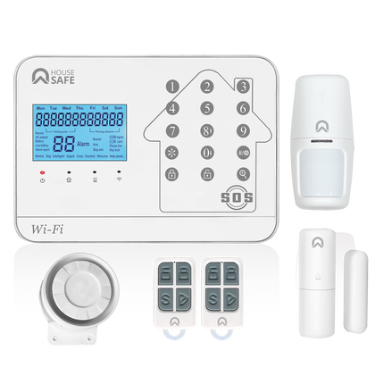 KIT DE ALARMA HOGAR CONECTIVIDAD 3 EN 1 (WIFI, GSM, LINEA FIJA)