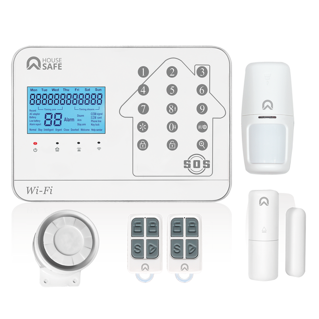 KIT DE ALARMA HOGAR CONECTIVIDAD 3 EN 1 (WIFI, GSM, LINEA FIJA)