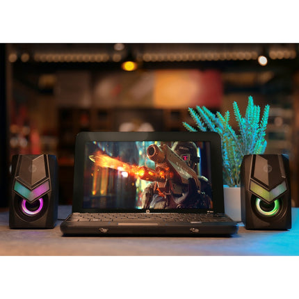 Parlantes Gamer HP USB 6W con Luces RGB DHE-6000