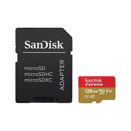 Memoria MIcroSD UHS-I SanDisk Extreme 128GB  c/adaptador