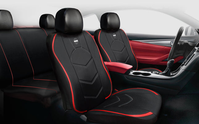 Kit Cubreasientos  PVC 10pzas  + Cubrevolante MOMO