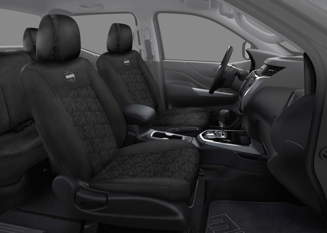 Kit Cubreasientos Tela 10pzas + Cubrevolante MOMO