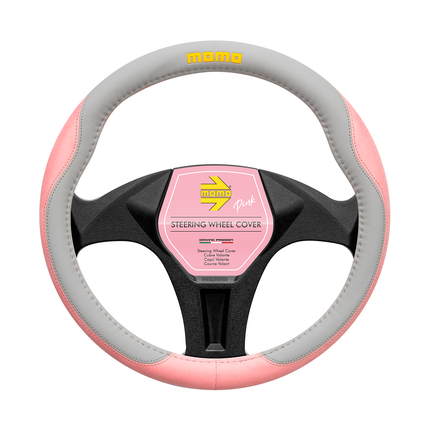 Cubre Volante Rosa/Gris Momo
