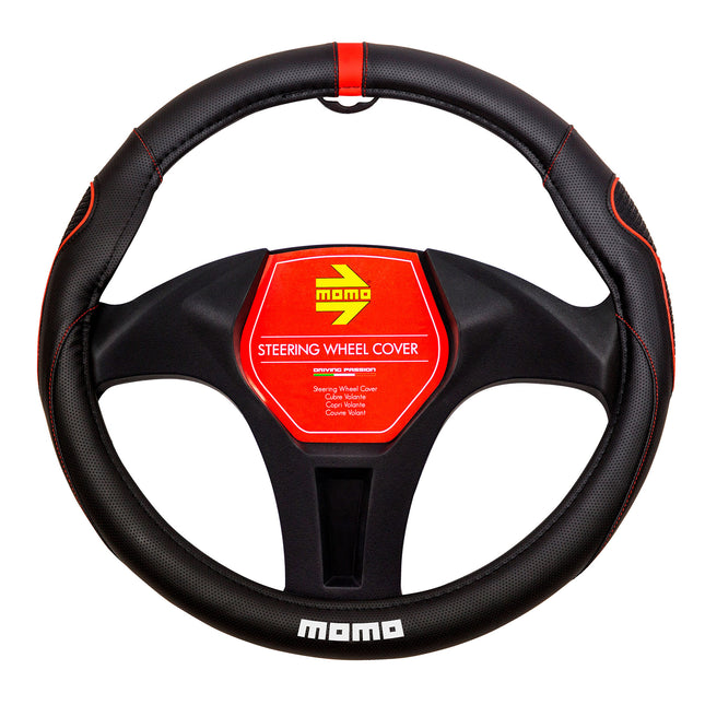Cubre volante Negro/rojo Momo