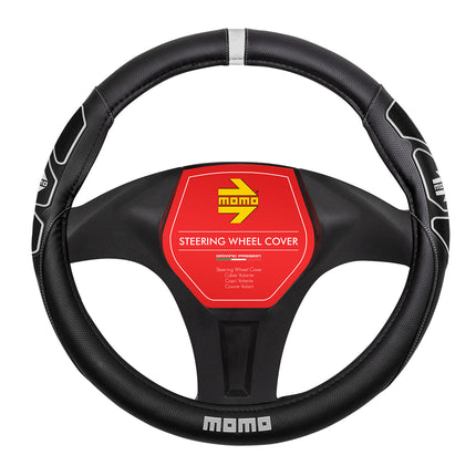Cubre volante Negro/Blanco Momo