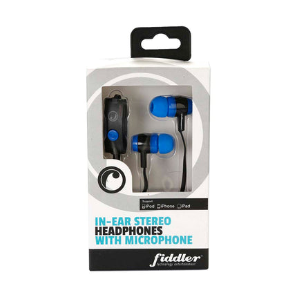 Audífono In Ear con Micrófono Azul Fiddler