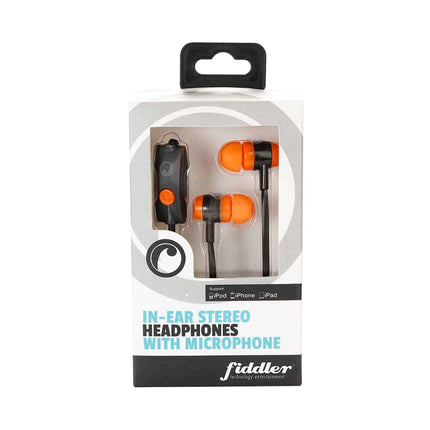 Audífono In Ear con Micrófono Naranjo Fiddler