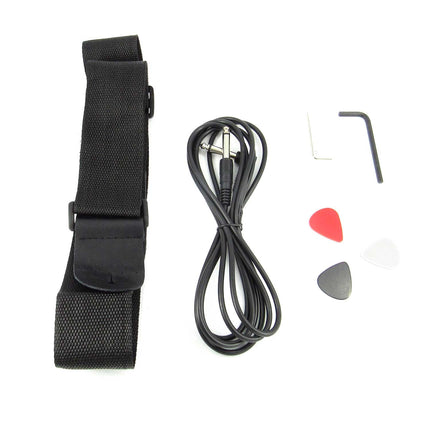 Bajo Eléctrico Fiddler Negro + Amplificador 20W