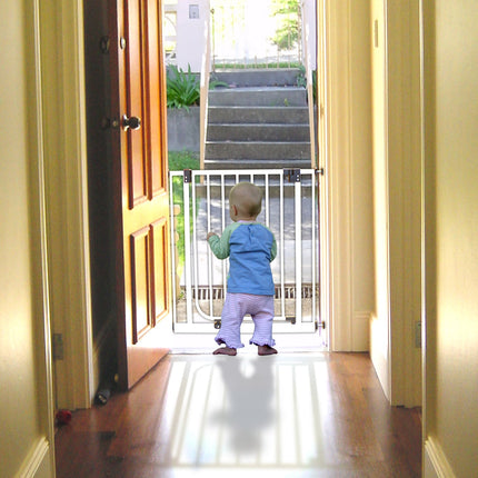 Puerta de Seguridad Metálica para Bebés Happy Dino