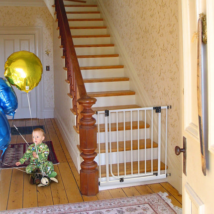 Puerta de Seguridad Metálica para Bebés Happy Dino