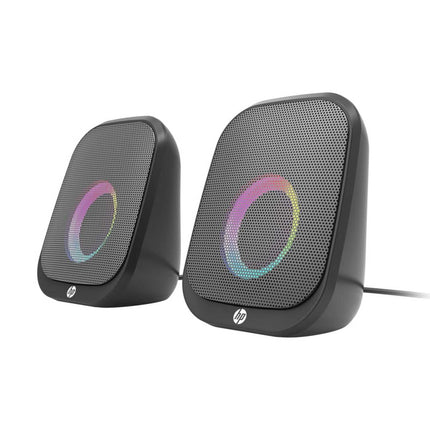 Parlantes con Cable y Luces Led 2.0 HP
