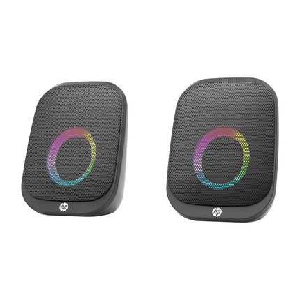 Parlantes con Cable y Luces Led 2.0 HP